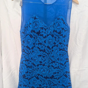 Sandro Blue Lace Romper, US 2